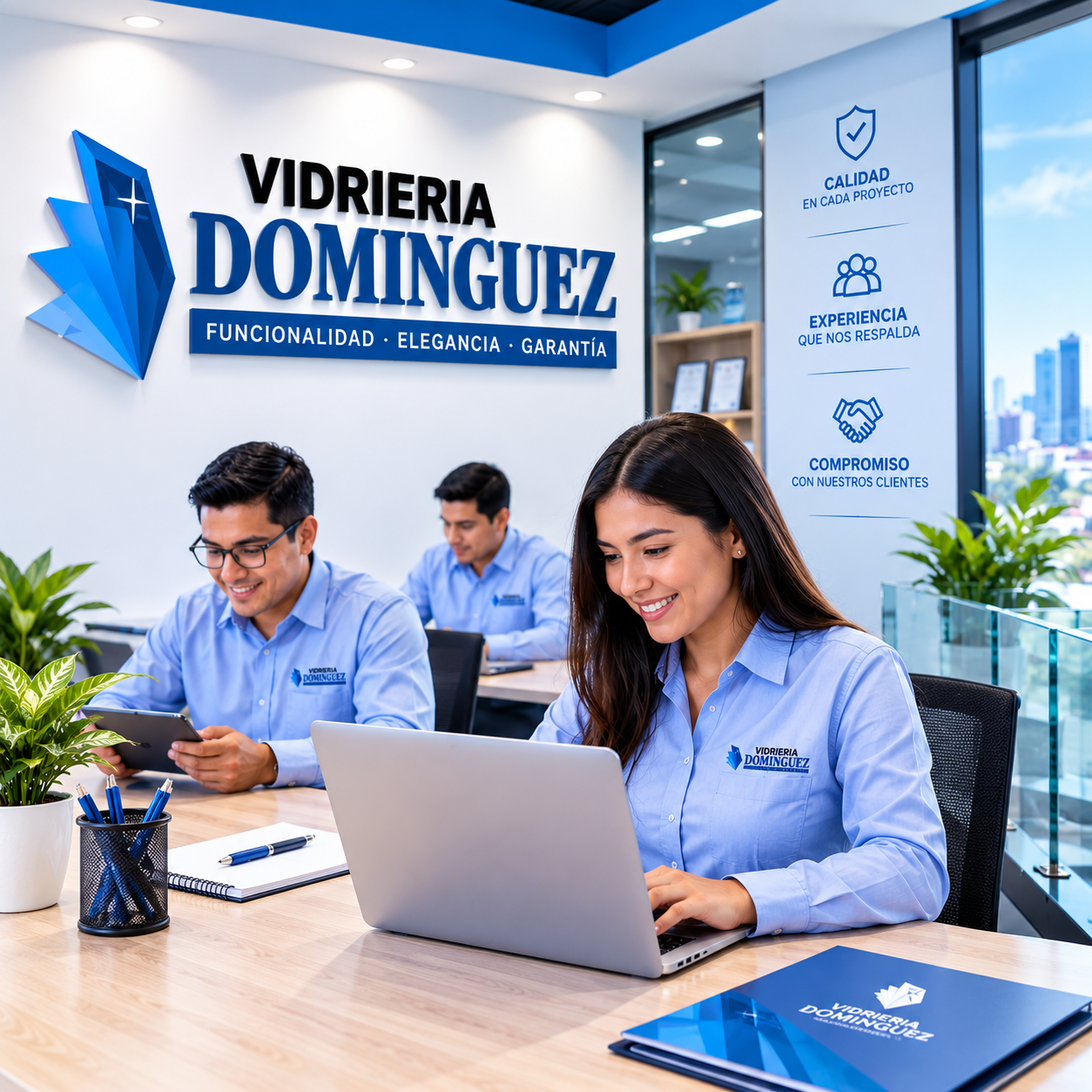 Especialistas en trabajos de vidrio y aluminio