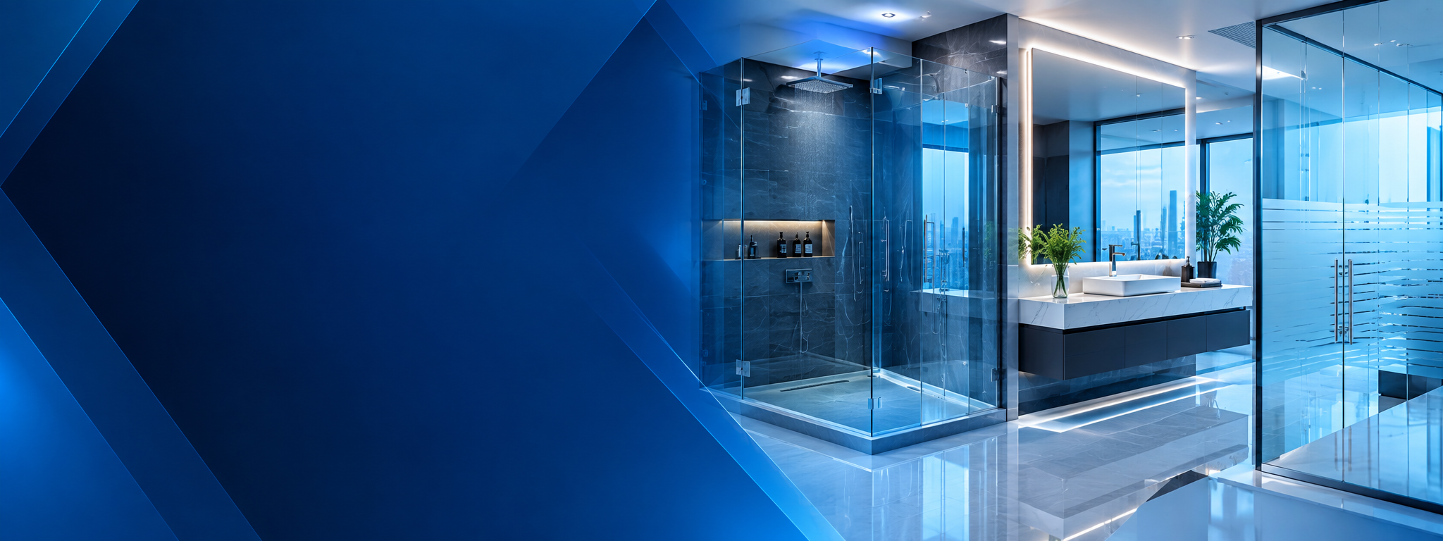 Mamparas y puertas de baño con cristal templado
